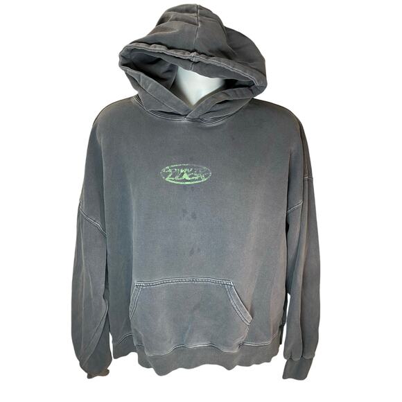 Cold Culture Hoodie Men’s Size XL Gray Green Stars Pullover Sweatshirt - Picture 2 of 12